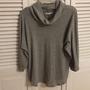 copper key grey turtleneck